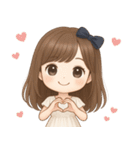 【清楚系♡大人可愛い女の子】文字なし（個別スタンプ：29）