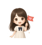 【清楚系♡大人可愛い女の子】文字なし（個別スタンプ：30）
