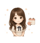 【清楚系♡大人可愛い女の子】文字なし（個別スタンプ：31）