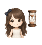 【清楚系♡大人可愛い女の子】文字なし（個別スタンプ：32）