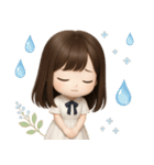 【清楚系♡大人可愛い女の子】文字なし（個別スタンプ：37）