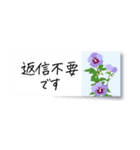 花の付箋＊ひとこと挨拶スタンプ（個別スタンプ：34）