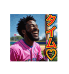 ※野球が大好きな♡ゲイの黒人男性（個別スタンプ：27）