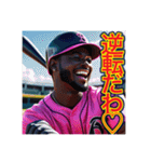 ※野球が大好きな♡ゲイの黒人男性（個別スタンプ：36）