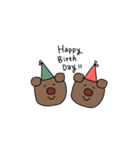 結構使いやすい！？クマのスタンプ（個別スタンプ：16）