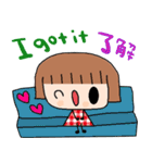 nenerinスタンプ日本語英語5気遣い修正（個別スタンプ：23）