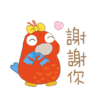 うっかり鳥たち 04 - 毎日おしゃべり（個別スタンプ：24）