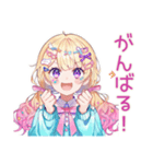 パステル女子のかわいいスタンプ（個別スタンプ：19）