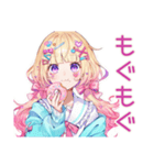 パステル女子のかわいいスタンプ（個別スタンプ：20）