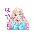 パステル女子のかわいいスタンプ（個別スタンプ：25）