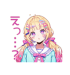 パステル女子のかわいいスタンプ（個別スタンプ：30）