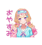 パステル女子のかわいいスタンプ（個別スタンプ：34）