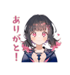 参考書まくら制服の女の子♡日常（個別スタンプ：3）