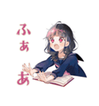 参考書まくら制服の女の子♡日常（個別スタンプ：11）