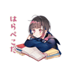 参考書まくら制服の女の子♡日常（個別スタンプ：16）