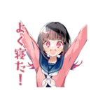参考書まくら制服の女の子♡日常（個別スタンプ：18）