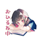 参考書まくら制服の女の子♡日常（個別スタンプ：30）