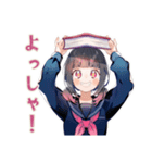 参考書まくら制服の女の子♡日常（個別スタンプ：37）