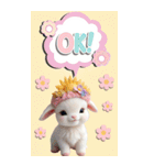 可愛い子ヤギ 毎日使える 吹き出し BIG（個別スタンプ：4）