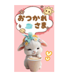 可愛い子ヤギ 毎日使える 吹き出し BIG（個別スタンプ：5）