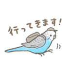 セキセイインコの家族スタンプ（個別スタンプ：25）