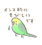 セキセイインコの家族スタンプ（個別スタンプ：38）