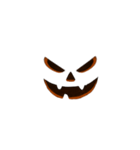 顔だけジャック・オー・ランタンハロウィン（個別スタンプ：1）