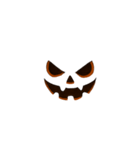顔だけジャック・オー・ランタンハロウィン（個別スタンプ：8）