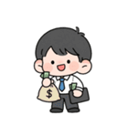 今日お給料もらった。（個別スタンプ：13）