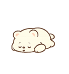ふわふわクマの気持ち（個別スタンプ：3）