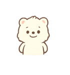 ふわふわクマの気持ち（個別スタンプ：6）