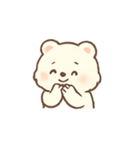 ふわふわクマの気持ち（個別スタンプ：7）