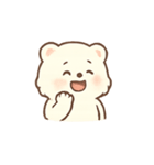 ふわふわクマの気持ち（個別スタンプ：8）