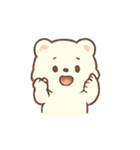 ふわふわクマの気持ち（個別スタンプ：13）