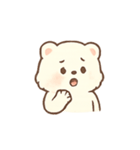 ふわふわクマの気持ち（個別スタンプ：16）