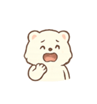 ふわふわクマの気持ち（個別スタンプ：24）