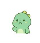 ちびグリーン恐竜気分パレード（個別スタンプ：3）