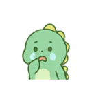 ちびグリーン恐竜気分パレード（個別スタンプ：5）