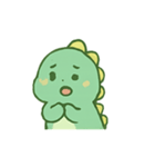 ちびグリーン恐竜気分パレード（個別スタンプ：8）