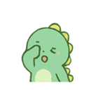 ちびグリーン恐竜気分パレード（個別スタンプ：9）