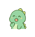 ちびグリーン恐竜気分パレード（個別スタンプ：10）
