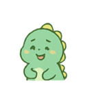 ちびグリーン恐竜気分パレード（個別スタンプ：12）