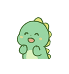 ちびグリーン恐竜気分パレード（個別スタンプ：14）