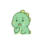 ちびグリーン恐竜気分パレード（個別スタンプ：15）