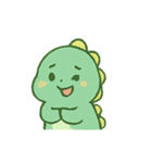 ちびグリーン恐竜気分パレード（個別スタンプ：16）