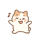 ふわふわハムスターの気持ち（個別スタンプ：4）