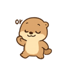 ふわふわカワウソ きもちパレード（個別スタンプ：7）