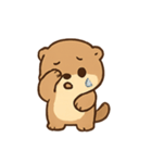 ふわふわカワウソ きもちパレード（個別スタンプ：9）