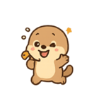 ふわふわカワウソ きもちパレード（個別スタンプ：10）