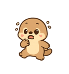 ふわふわカワウソ きもちパレード（個別スタンプ：11）